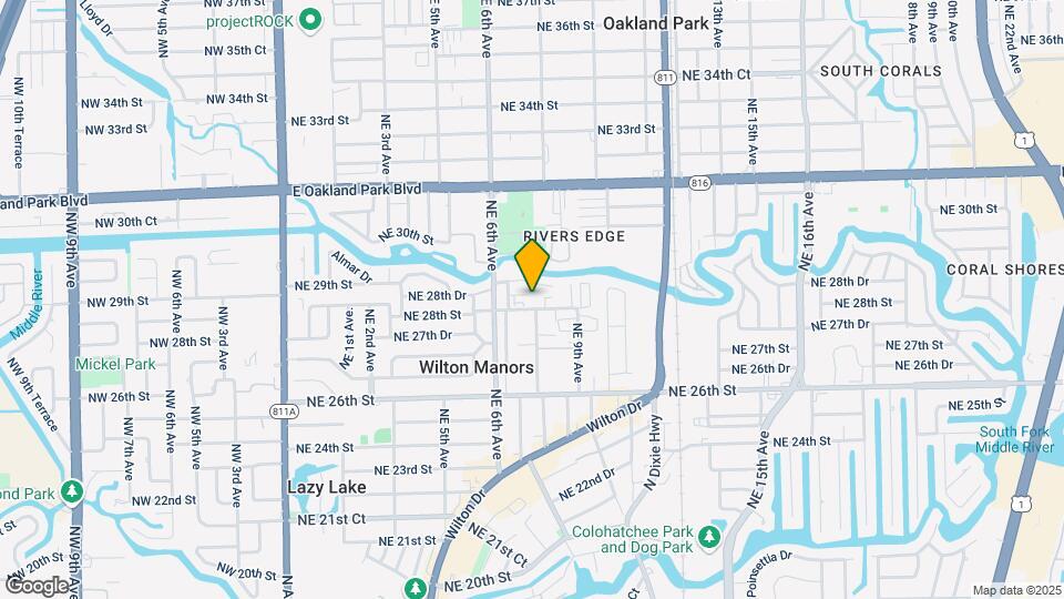 621 NE 28th St Map and Location Details