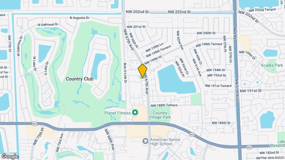 6711 NW 193rd Ter Map and Location Details