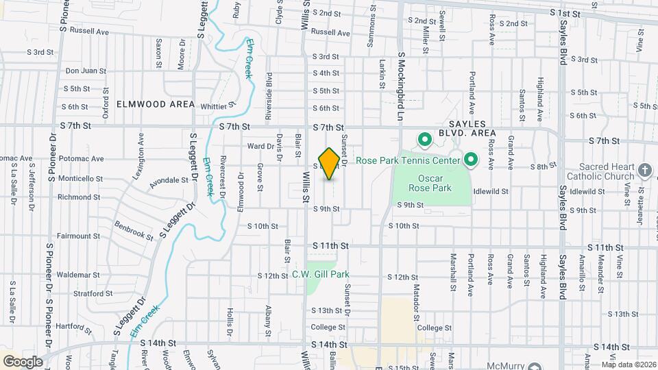 849 Ballinger St Map and Location Details