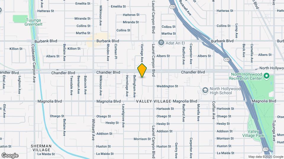 5327 Vantage Ave Map and Location Details
