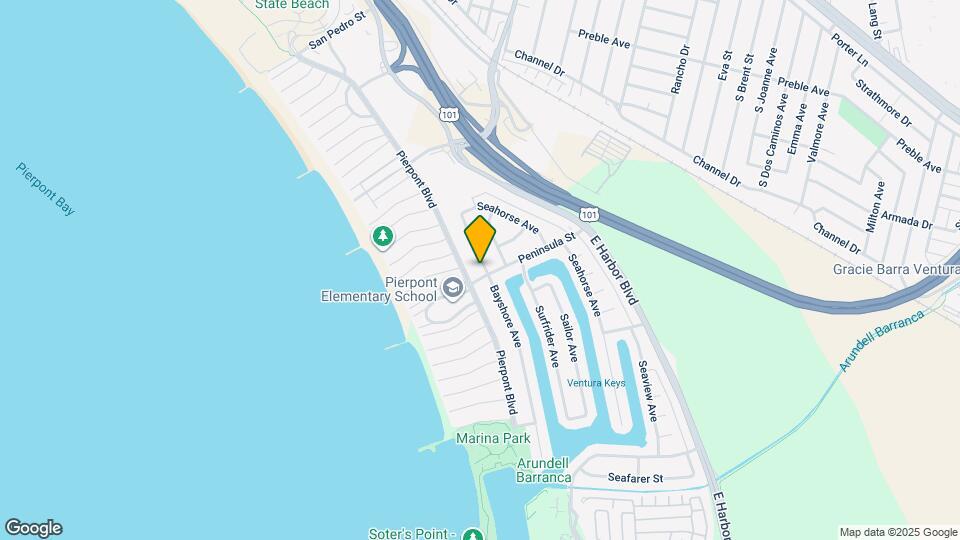 2593-2595 Bayshore Ave Map and Location Details