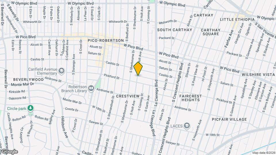 1546 S Holt Ave, Unit 1546 S. Holt Map and Location Details