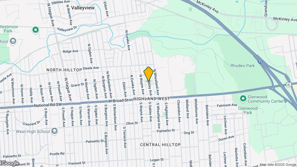 73 N Oakley Ave Map and Location Details