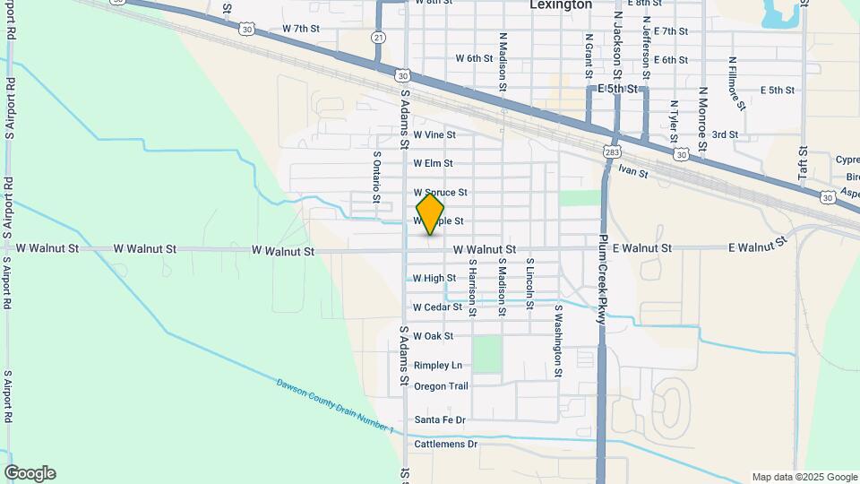 505 W Walnut St Map and Location Details
