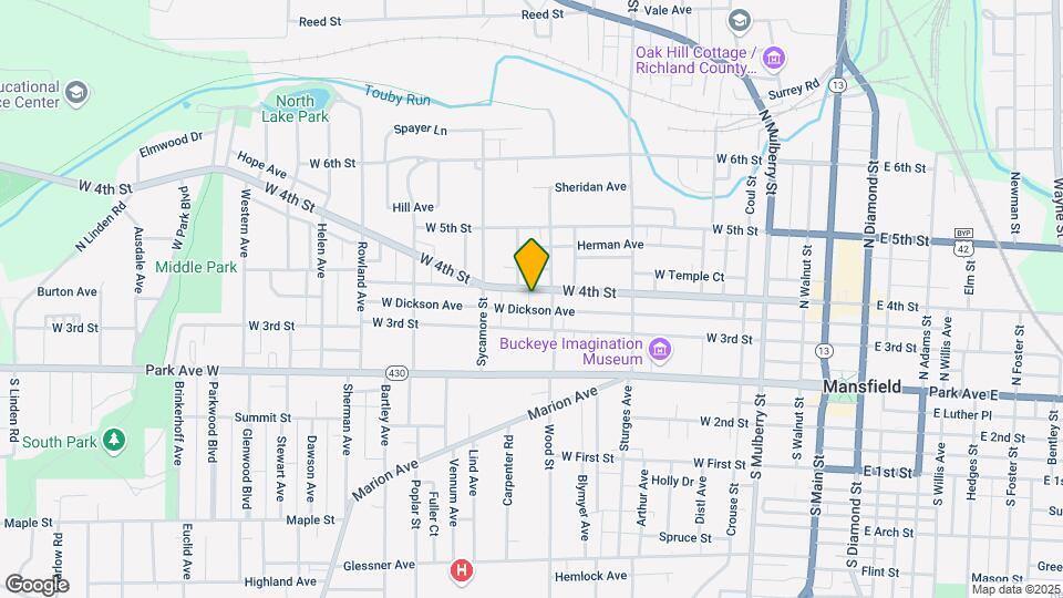 313 W 4th St Map and Location Details