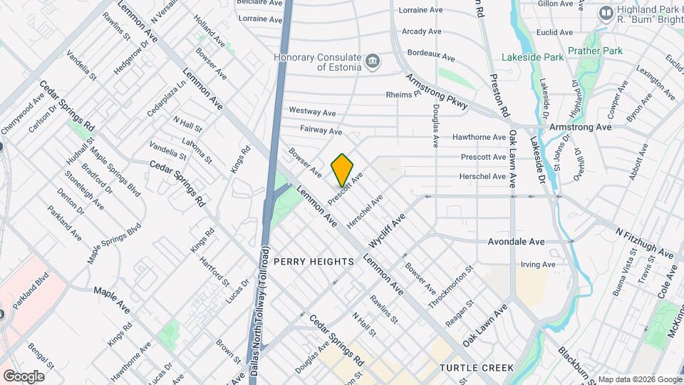 4504 Bowser Ave Mapa y Detalles de la Ubicación