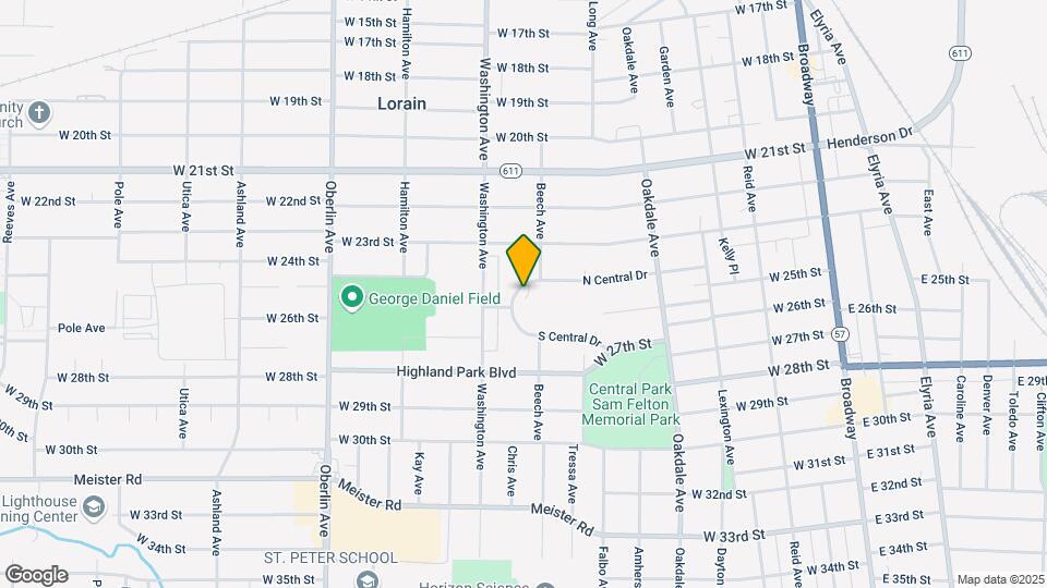 943 N Central Dr Map and Location Details