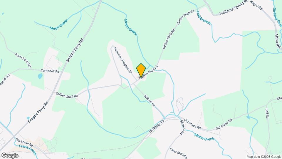 750 Quillen Shell Rd Map and Location Details