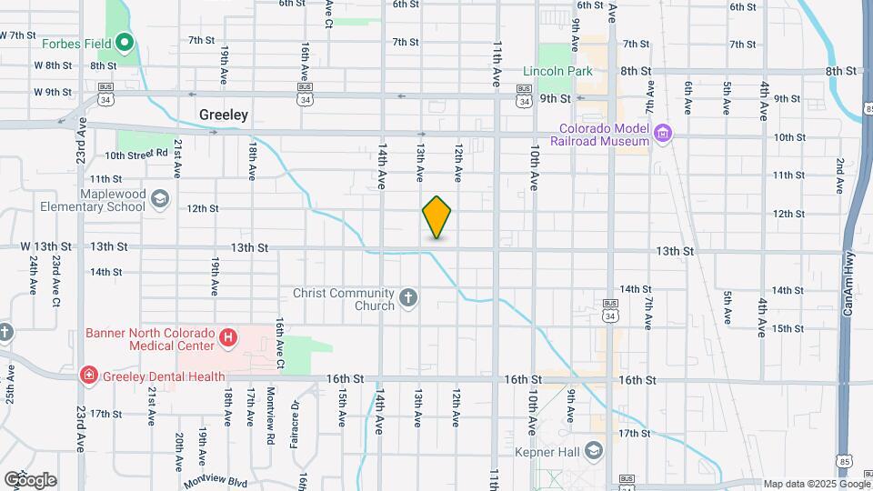 1217 13th St Map and Location Details