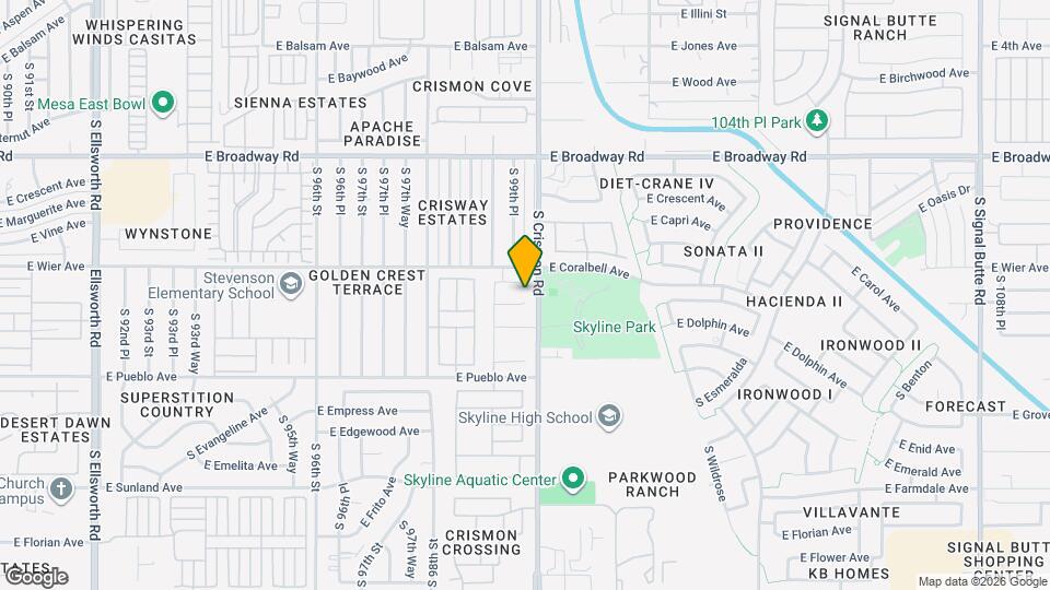 9958 E Dolphin Cir Map and Location Details