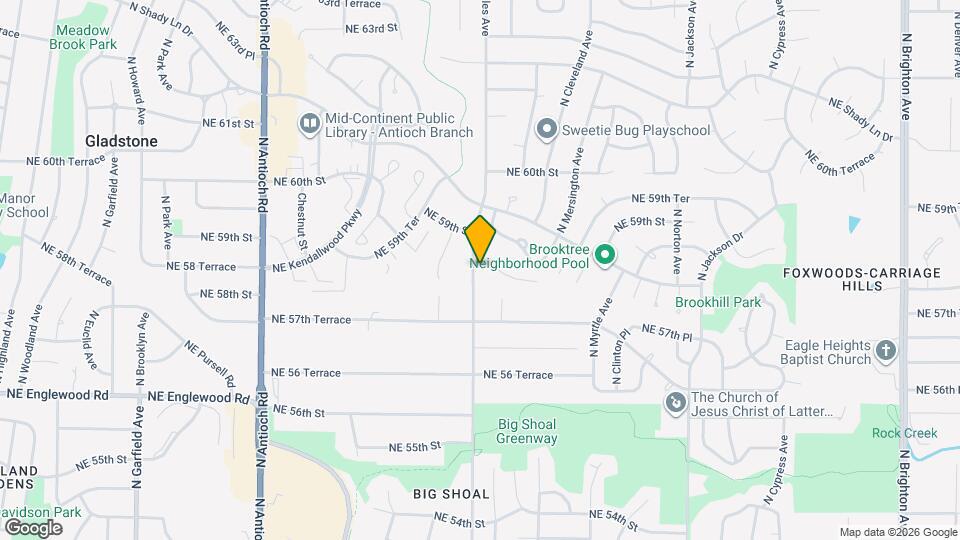 5817 N Indiana Ave Map and Location Details