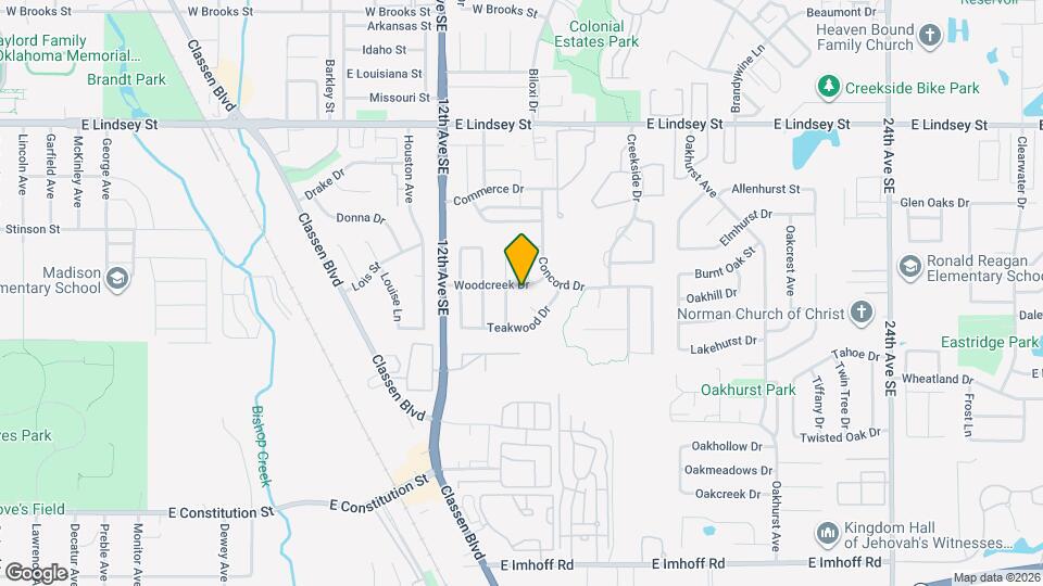 1328 Woodcreek Dr Map and Location Details