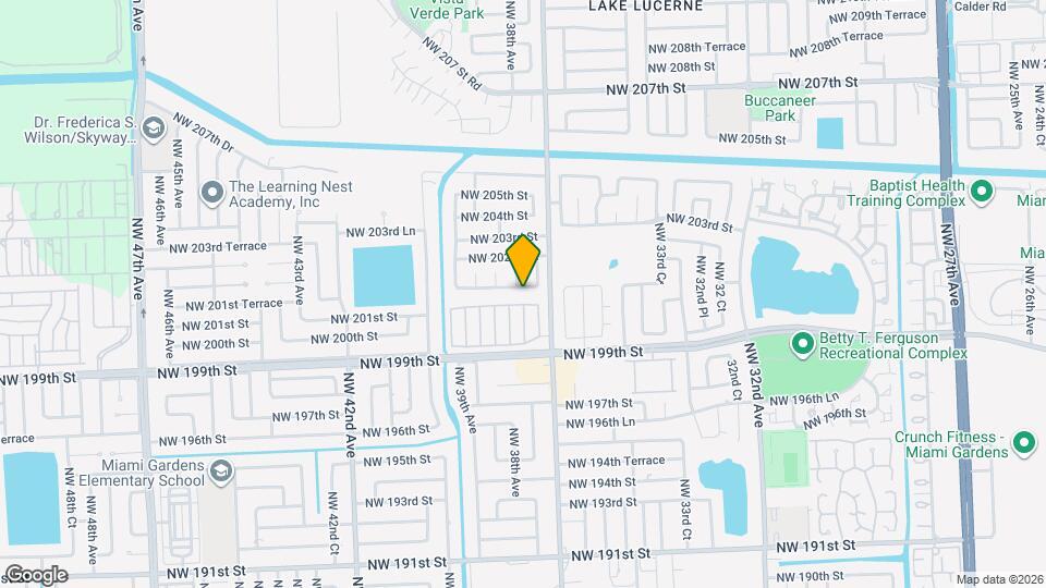 3746 NW 201st Terrace Map and Location Details