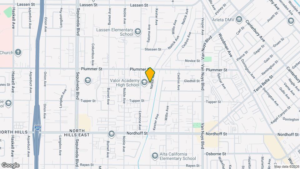 9401 Natick Ave Map and Location Details