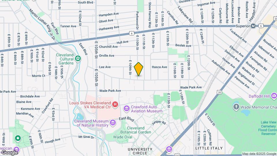 11001 Ashbury Ave Map and Location Details