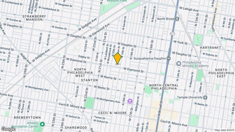 1913 W Diamond St Mapa y Detalles de la Ubicación