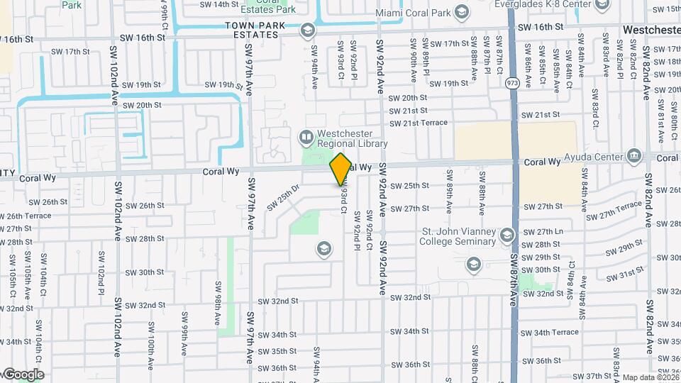 9321 SW 26th St Map and Location Details