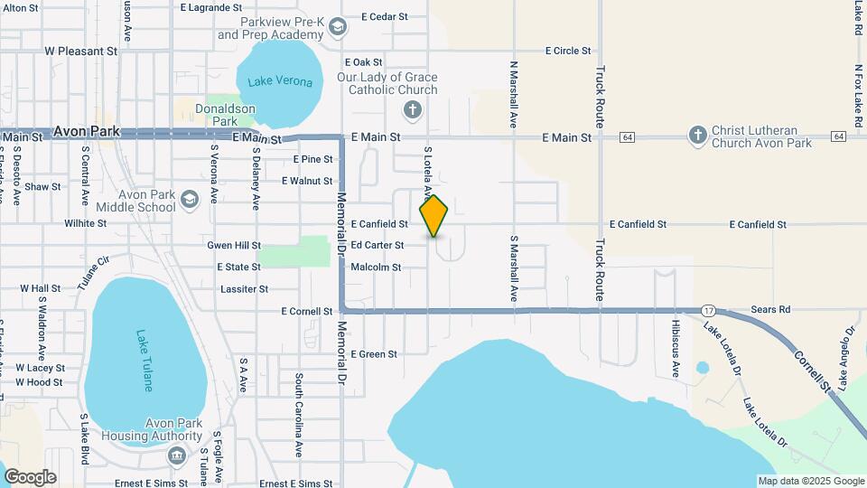 425 Las Palmas Cir Map and Location Details
