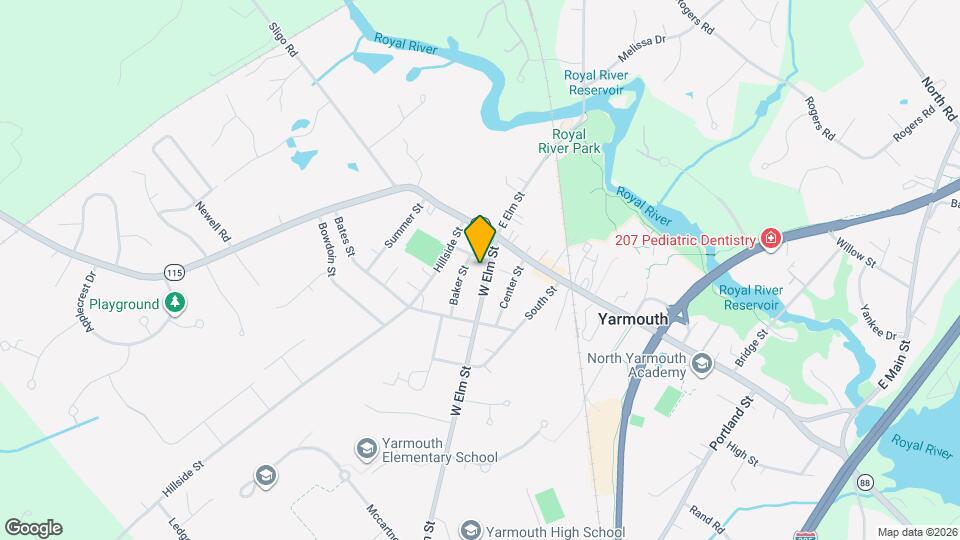 33 W Elm St, Unit B Map and Location Details