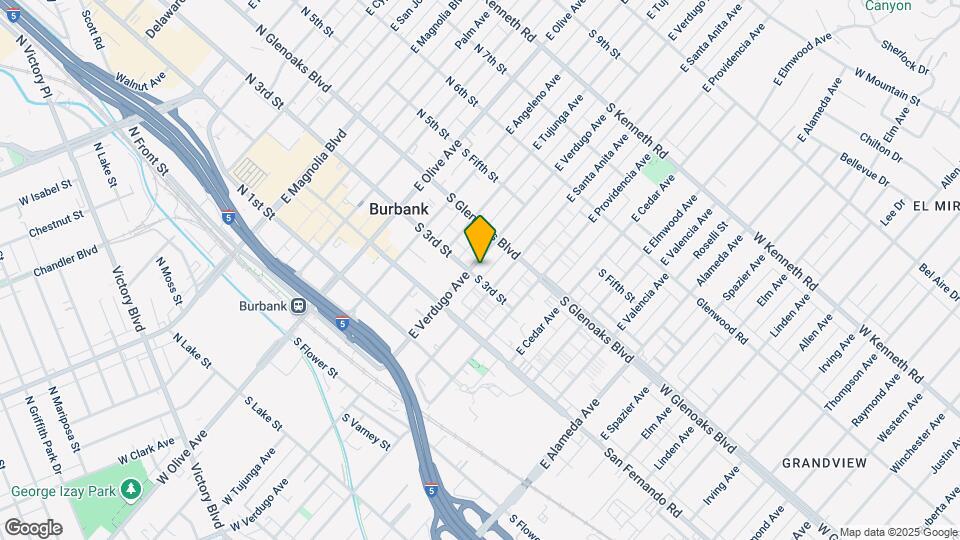308 E Verdugo Ave Mapa y Detalles de la Ubicación