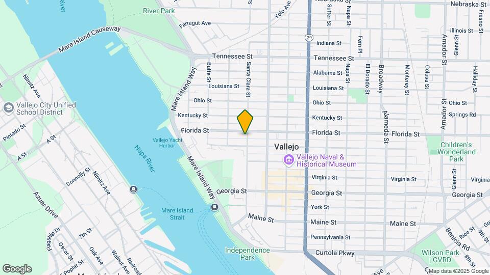 723-725 Santa Clara St Mapa y Detalles de la Ubicación