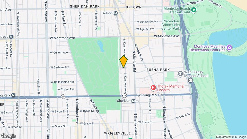 4134 N Kenmore Ave Map and Location Details