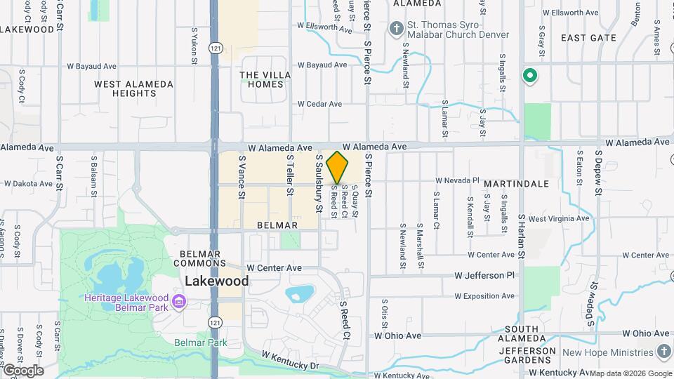 6996 W Alaska Dr Map and Location Details
