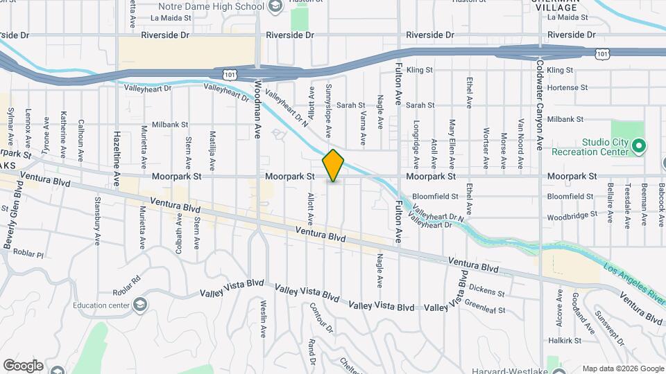 4332 Sunnyslope Ave Map and Location Details