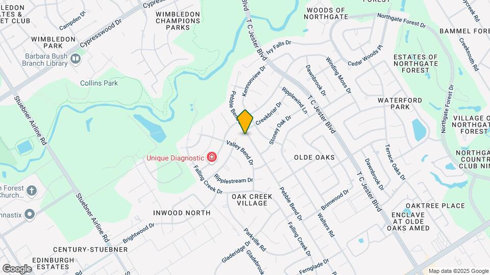 15611 Pebble Bend Dr Map and Location Details