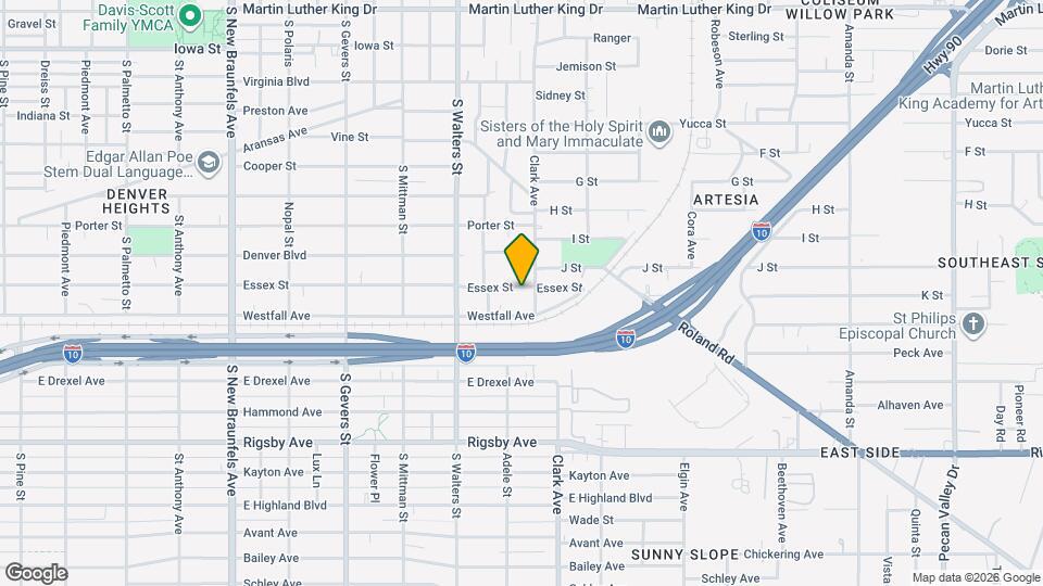 1360 Essex St Map and Location Details