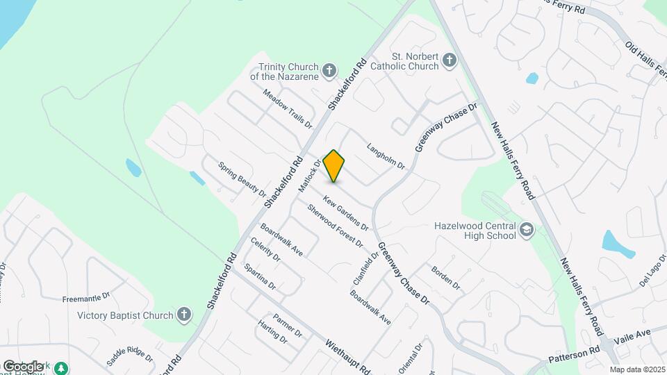 1617 Somerset Shire Dr Mapa y Detalles de la Ubicación