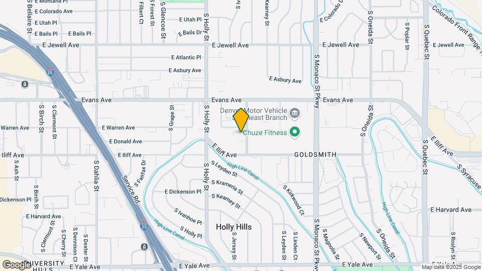 2225 S Jasmine St Map and Location Details