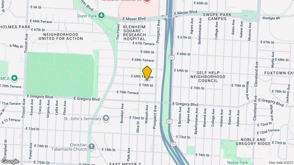 2420 E 70th St Map and Location Details