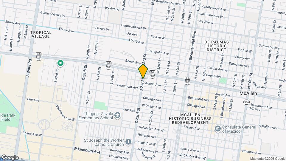 27 S 23rd St Map and Location Details