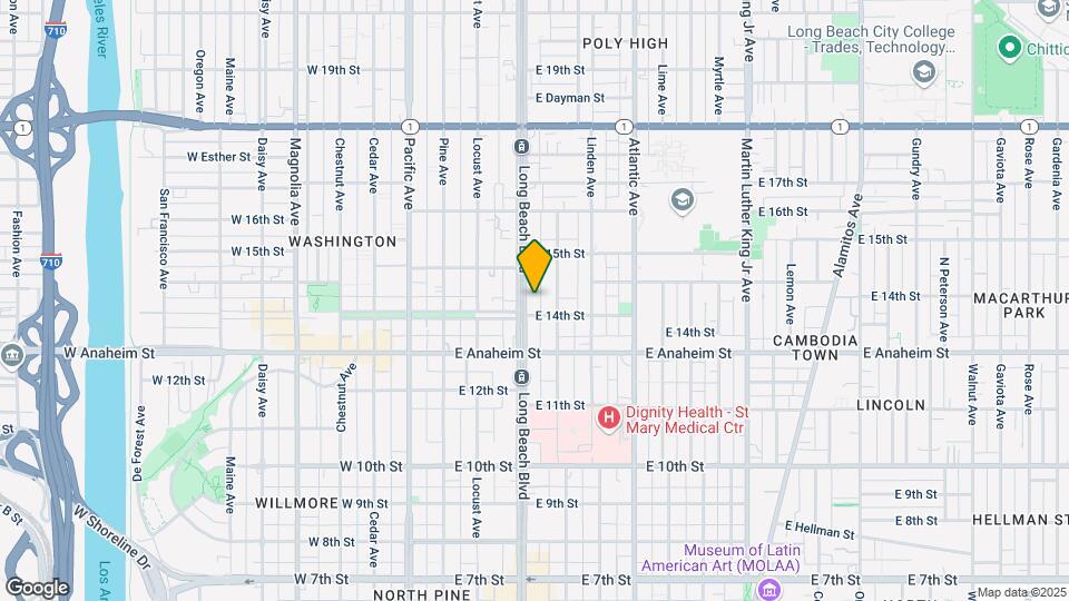 1400 Long Beach Blvd Map and Location Details