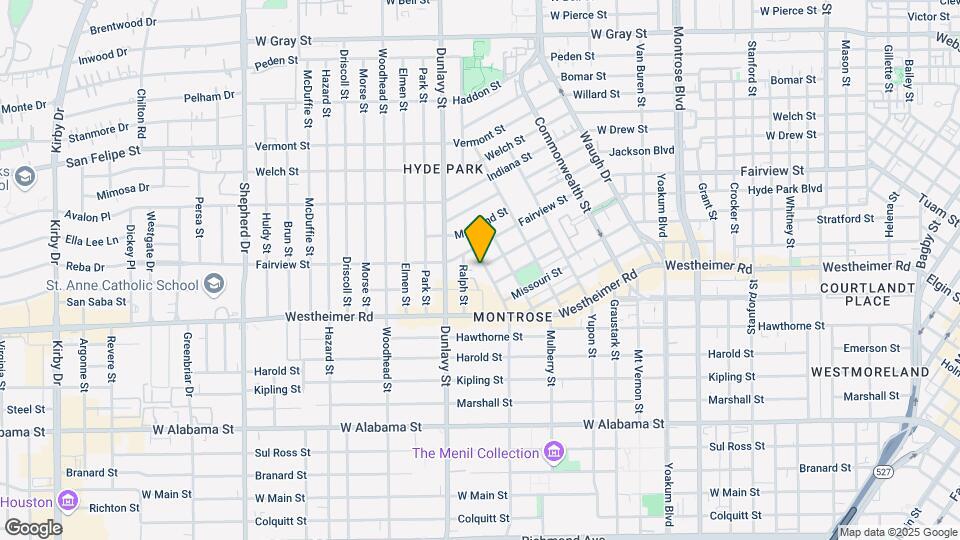 2500 Mandell St Map and Location Details