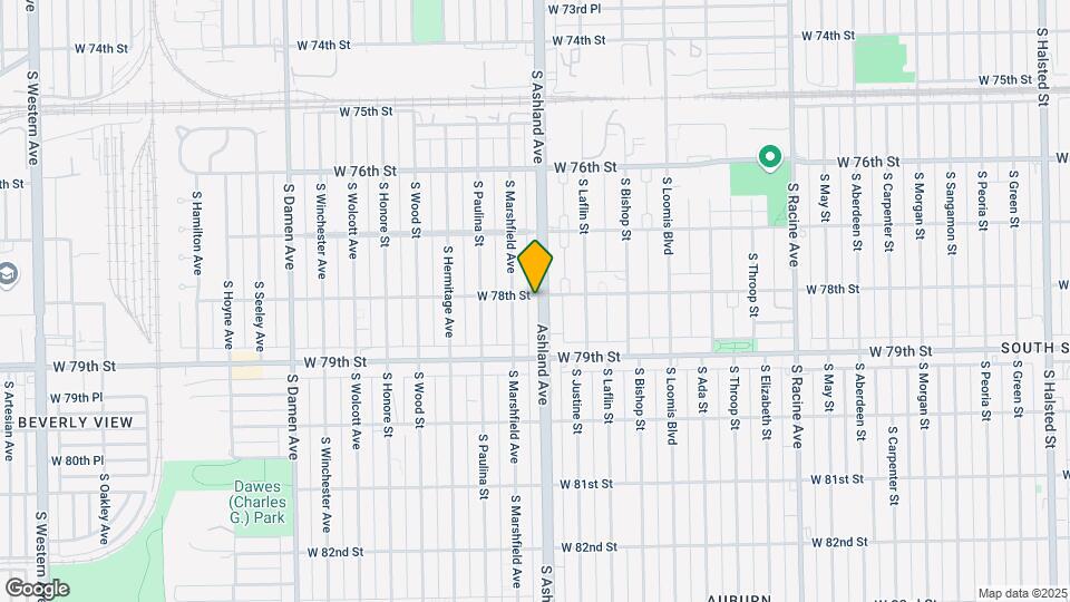 7800 S Ashland Ave Mapa y Detalles de la Ubicación
