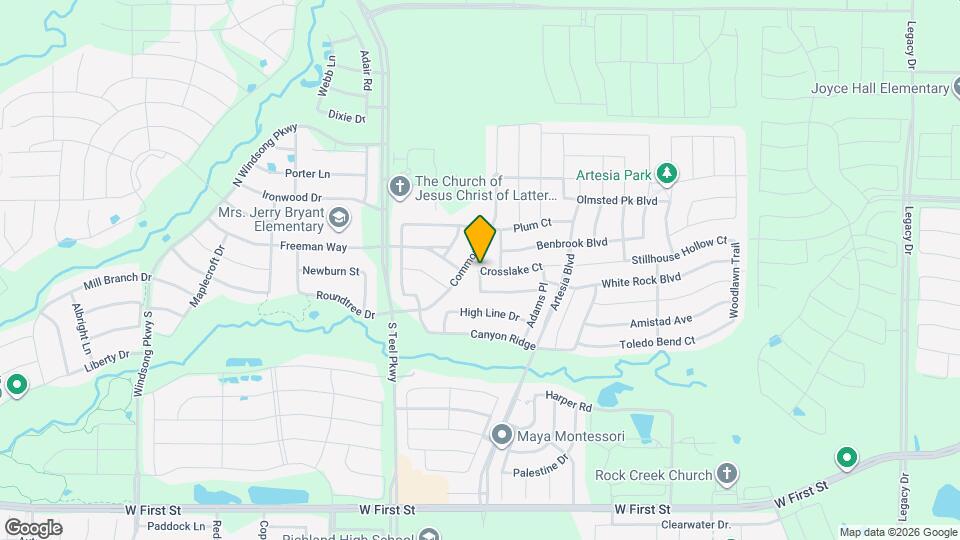 15901 Crosslake Ct Map and Location Details