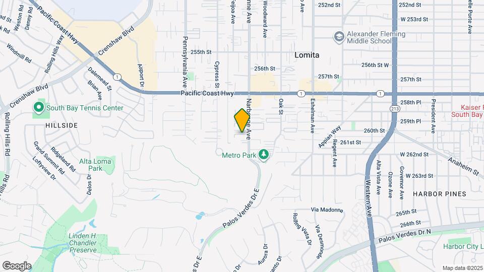 26015 Narbonne Ave Map and Location Details