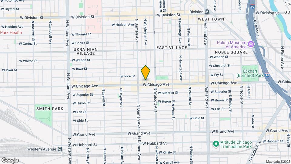 1934 W Chicago Ave-Unit -# 2 Map and Location Details