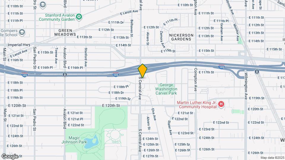 11716 S Central Ave Map and Location Details