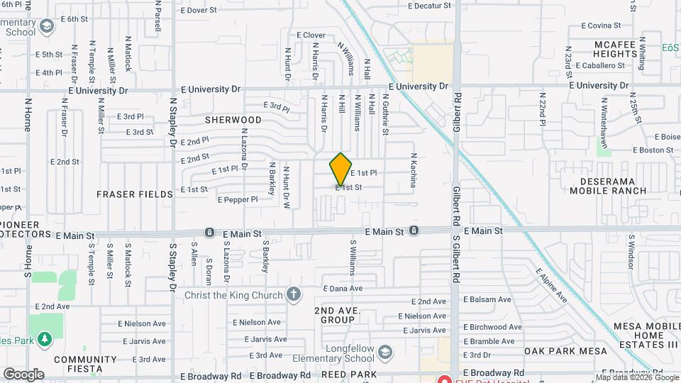 1649 E 1st St Map and Location Details