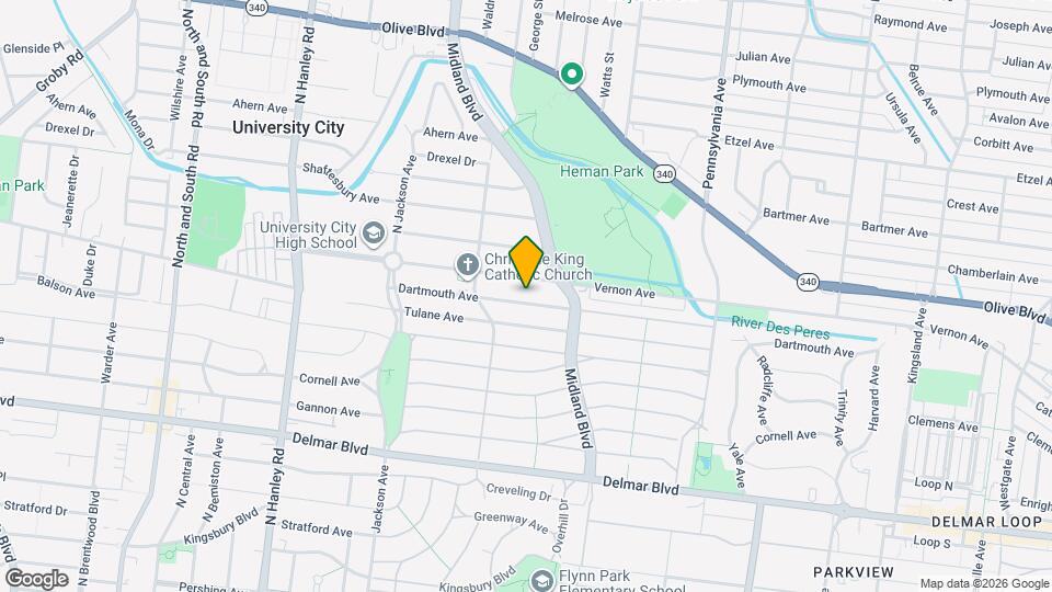 7245 Dartmouth Ave Map and Location Details