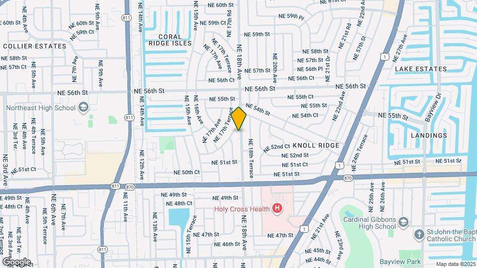 5195 NE 18th Ave Map and Location Details