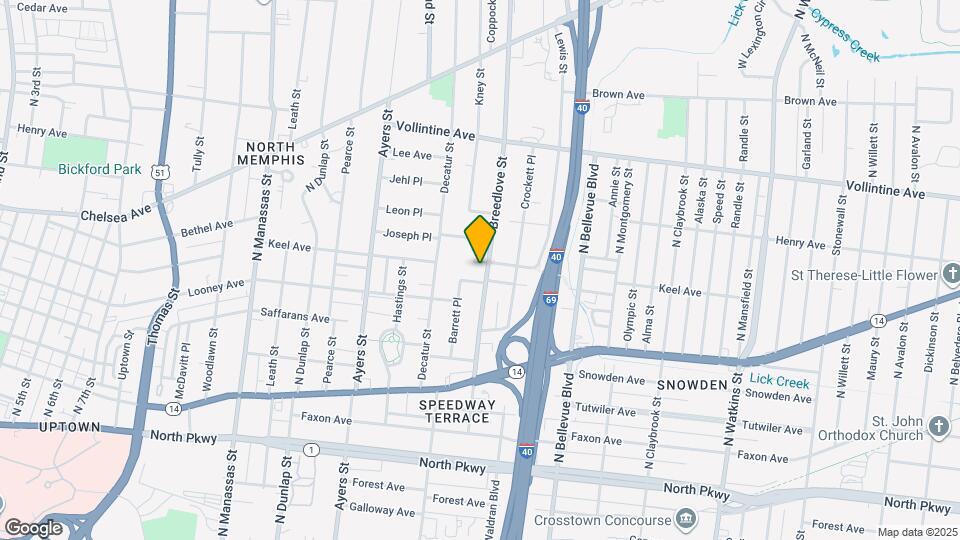 791 Breedlove St Map and Location Details