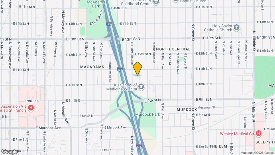 1129 N Kansas St, Unit A Map and Location Details