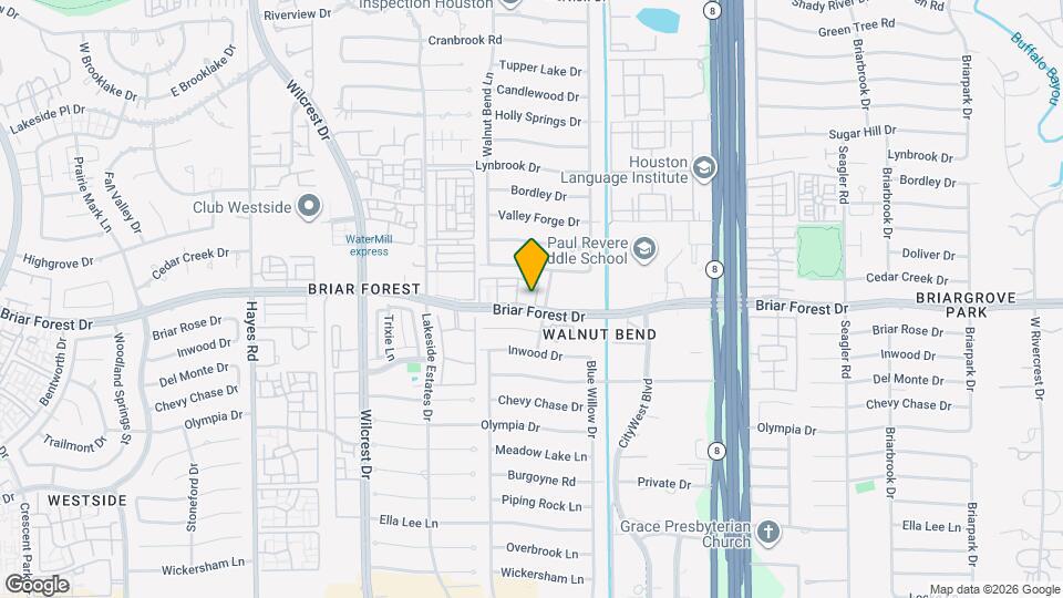 10716 Briar Forest Dr Map and Location Details