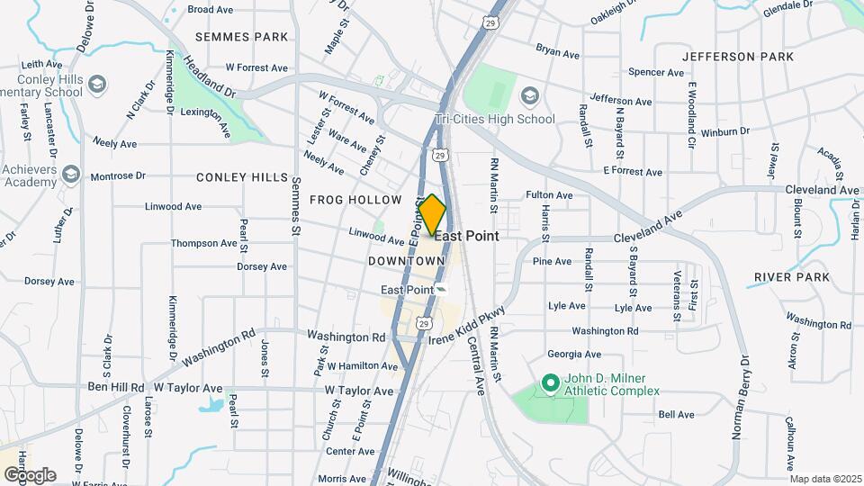 1596 W Cleveland Ave Mapa y Detalles de la Ubicación