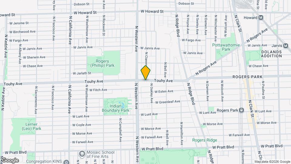 2337 W Touhy Ave Map and Location Details