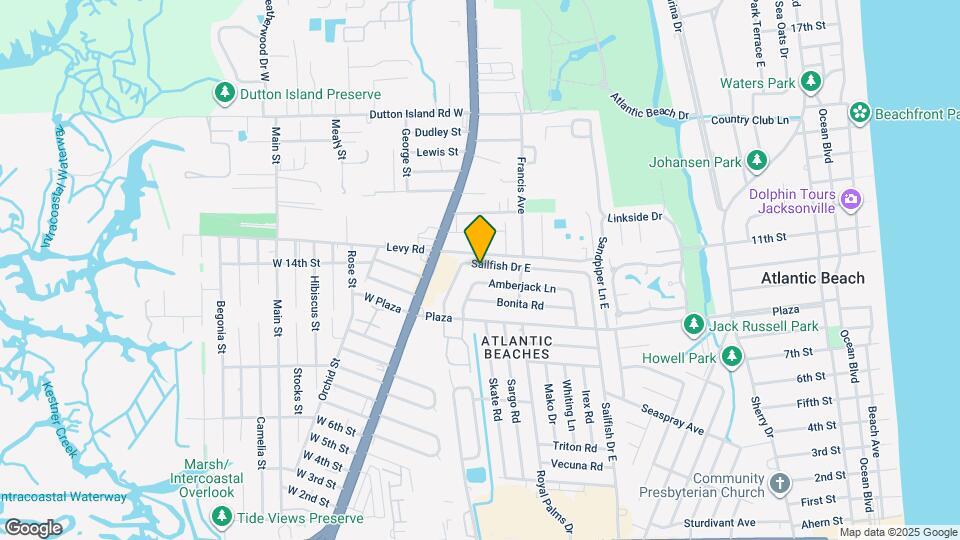 870 Sailfish Dr E Map and Location Details
